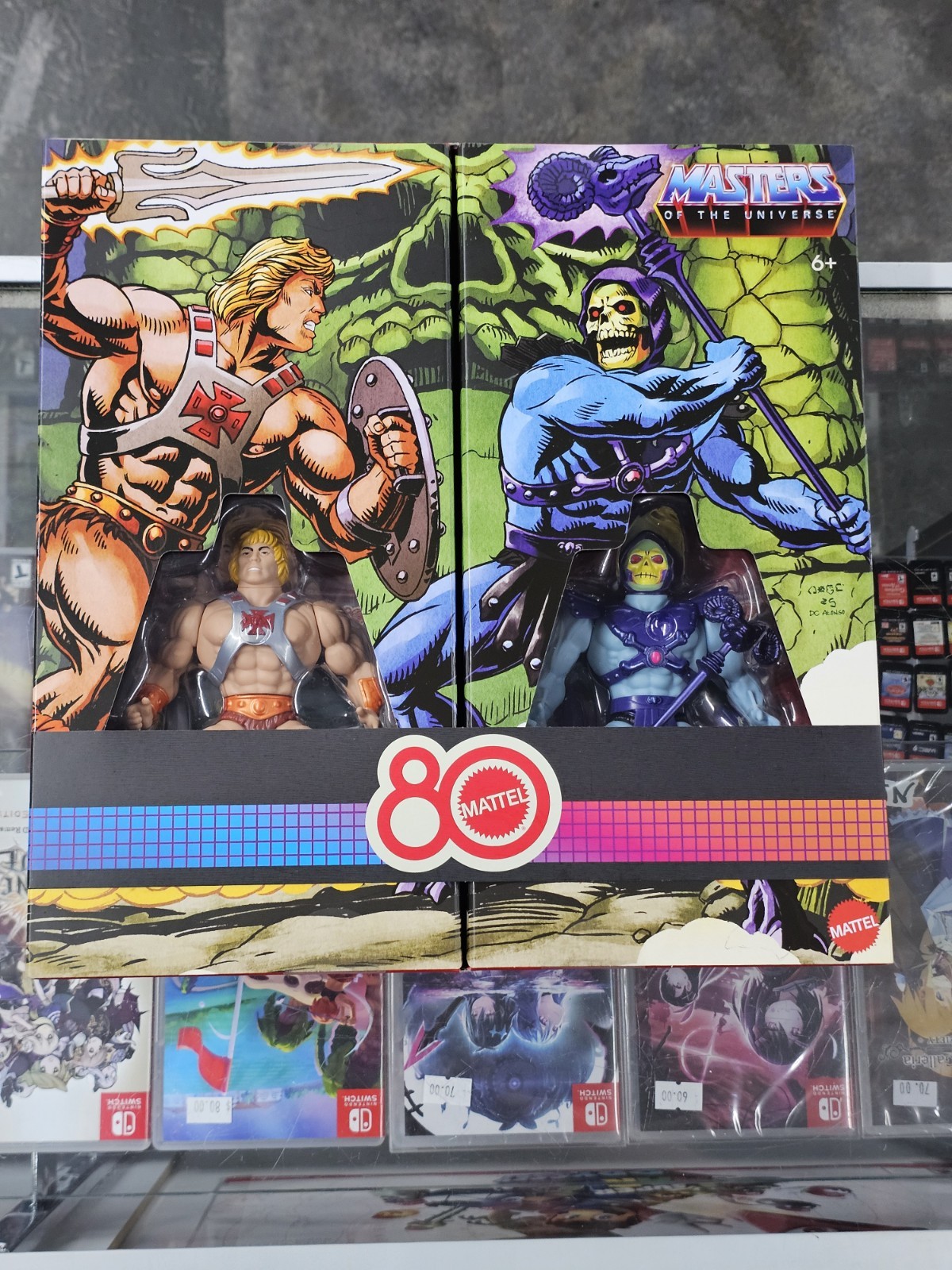 Masters of the Universe Origins Retro Punching He-Man Skeletor 80th Set NIB NEW