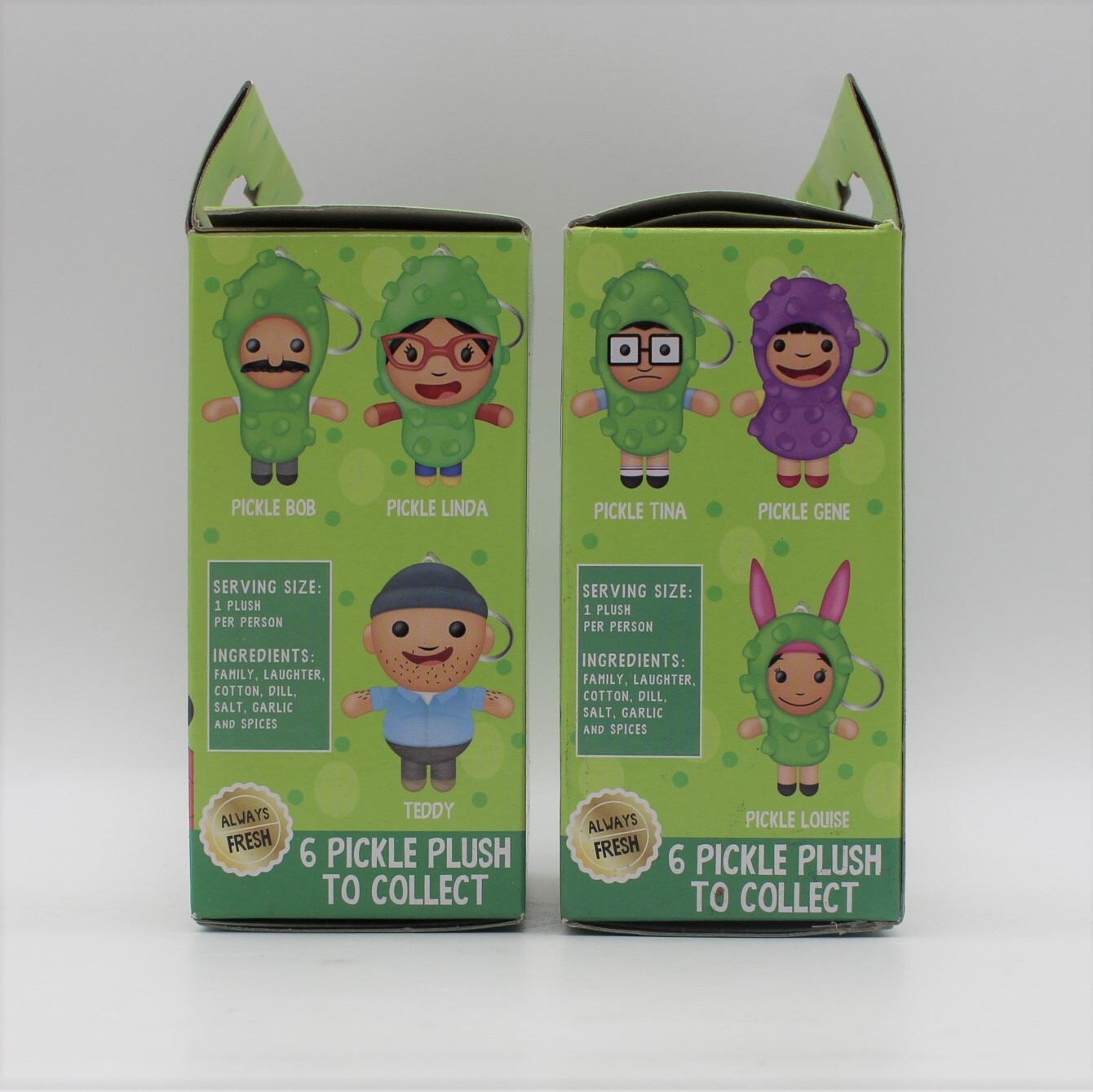 Lot of 2 Bob’s Burgers Pickle Plush Danglers Series 003 Bullsitoy, SEALED