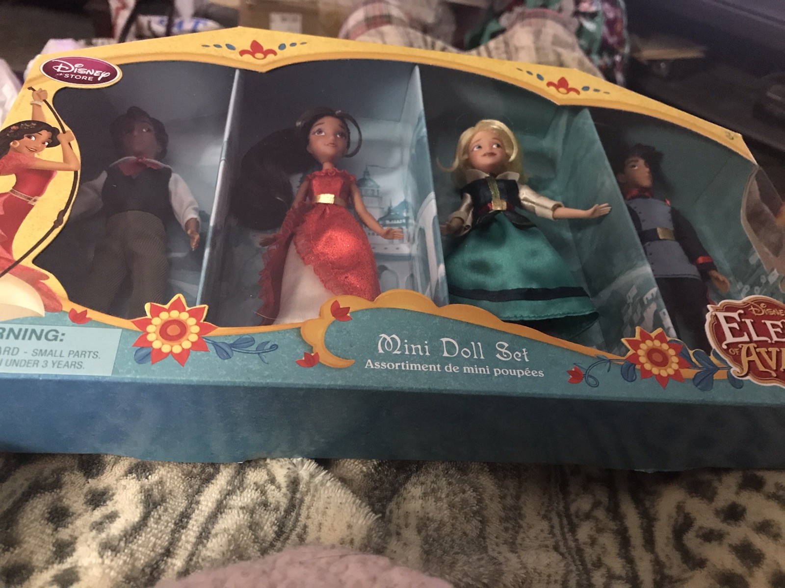 New Disney Store Elena of Avalor Mini Doll Set 5” Elena, Mateo, Naomi, Gabs