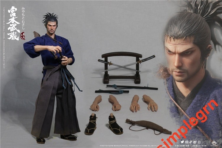 ZGJKTOYS L-001 1/6 Ronin Series: Miyamoto Musashi Action Figure In Stock
