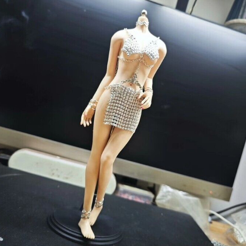 1Set 1:6 Scale Chain Outfit Clothes For Action Figure Body 12″ Female Toys