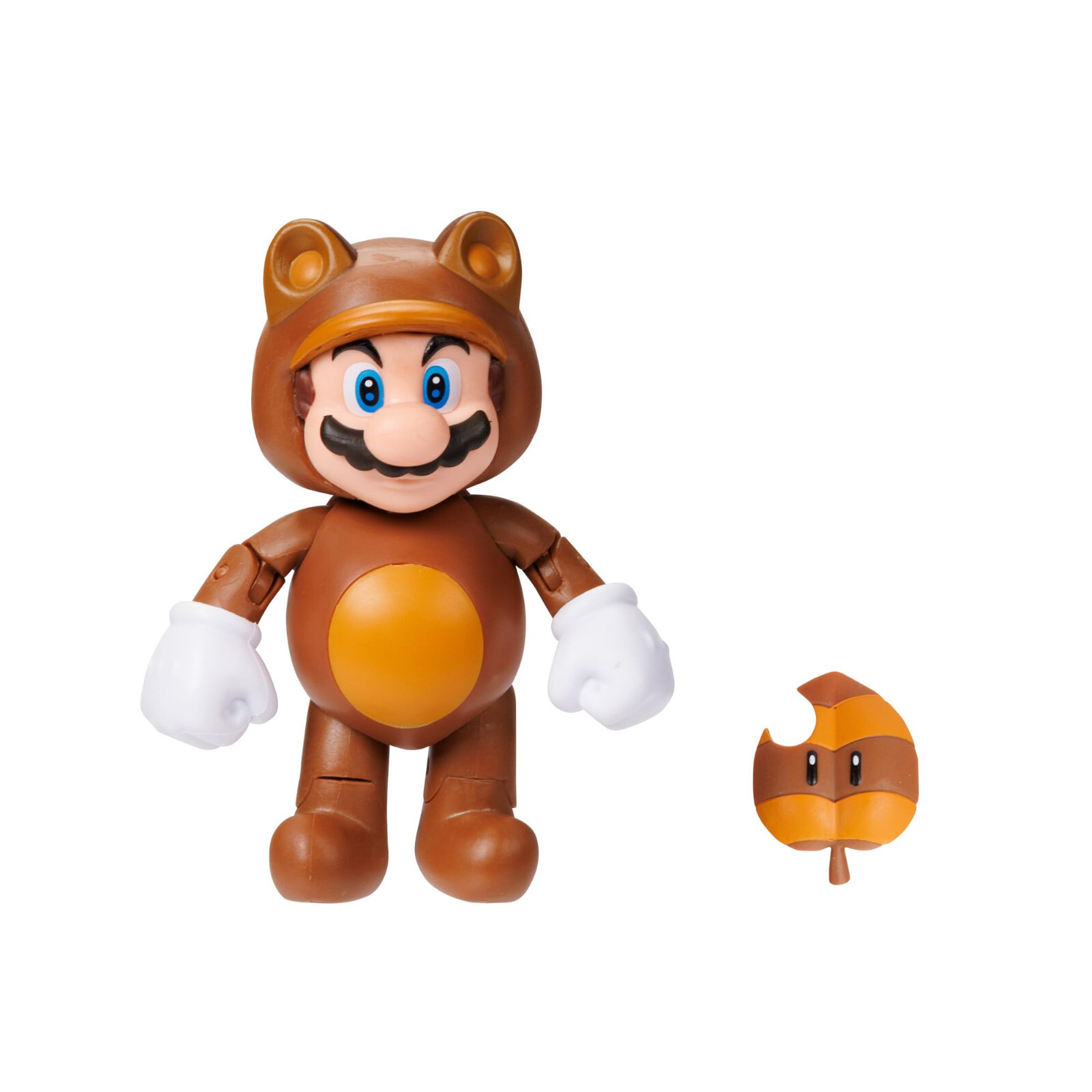 Super Mario Bros Tanooki Mario with Leaf Collectible Action Figure Gift Toy