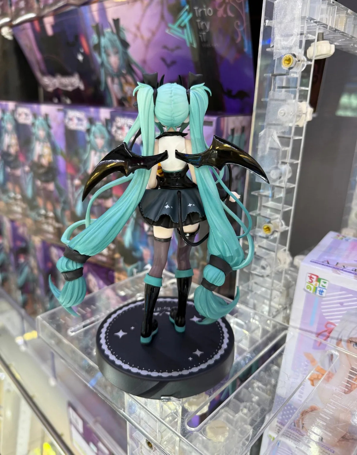 Handmade Anime Hatsune Miku Devil Cat Ear PVC Figure Cute Decorative Toy Gift