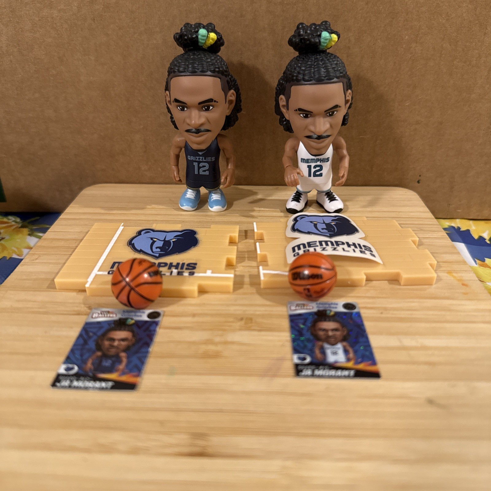 ZURU NBA Ballers Series 1 Ja MORANT BLUE & WHITE Jersey Memphis Grizzlies Accy