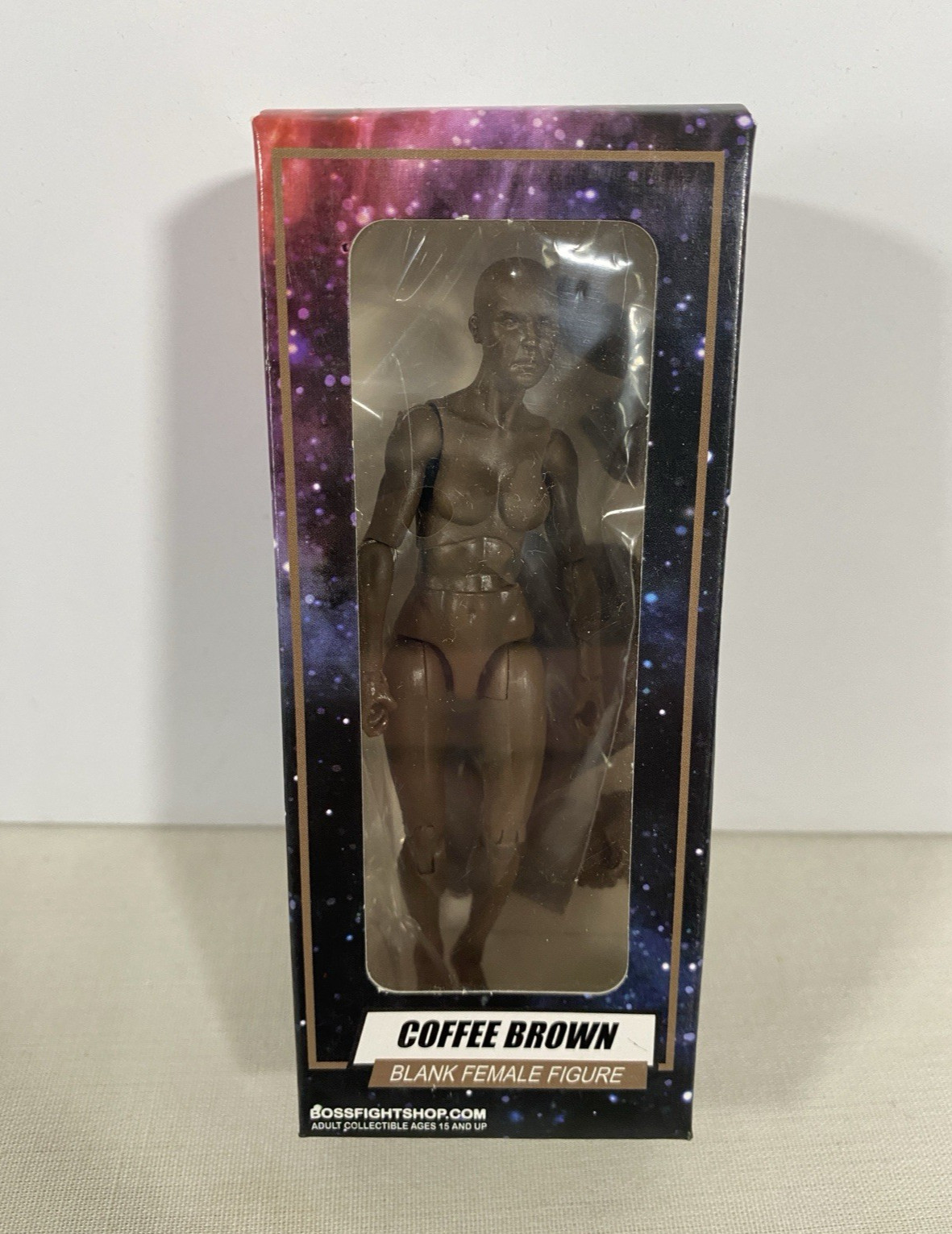 Vitruvian H.A.C.K.S. Coffee Brown Blank Female 1:18 Figure Hacks Boss Fight
