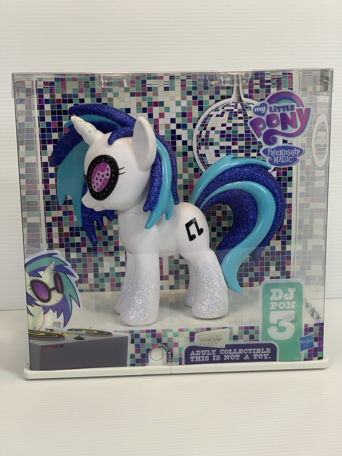 2013 SDCC MLP DJ PON-3 Pony Exclusive Comic-Con – Swarovski – Tested NEW Sealed