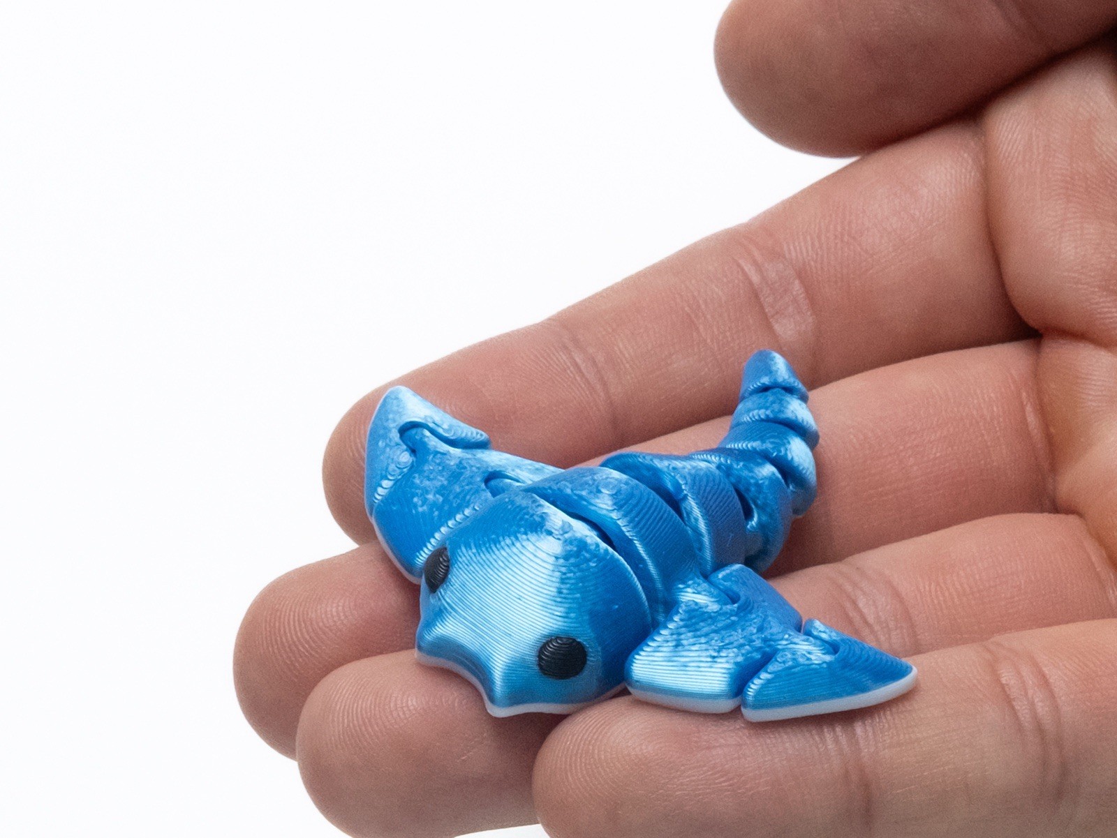 3D Printed Flexible Wiggly Toy – Articulated Fidget Gift – Various Colors