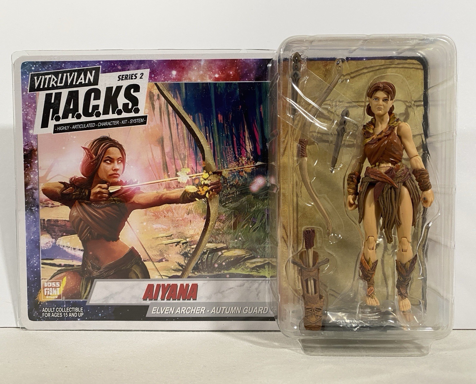 Vitruvian HACKS Aiyana Elven Archer Autumn Guard action figure H.A.C.K.S. boss f