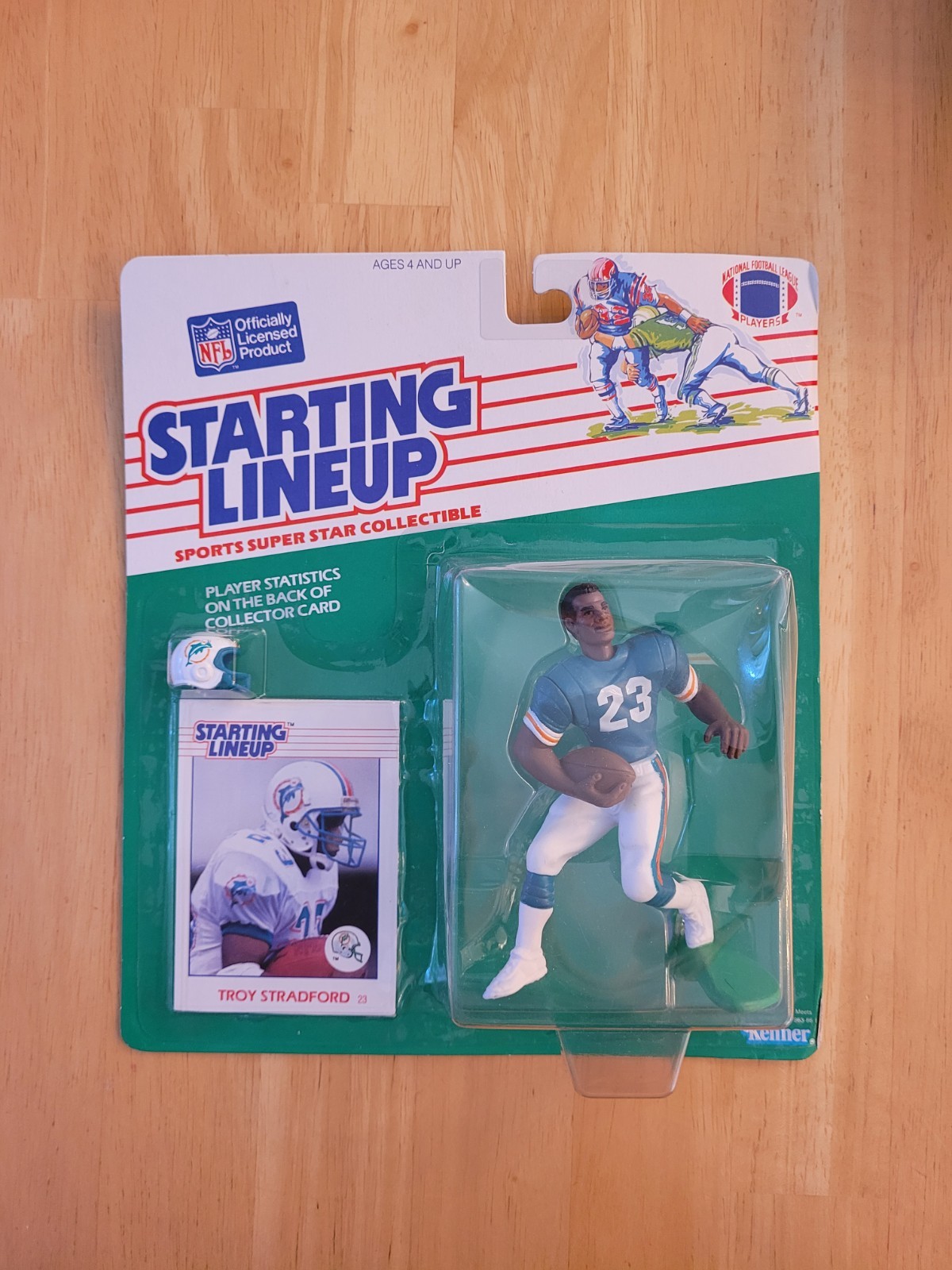 1988 Kenner SLU Starting Lineup Troy Stradford Sealed in Package Dolphins