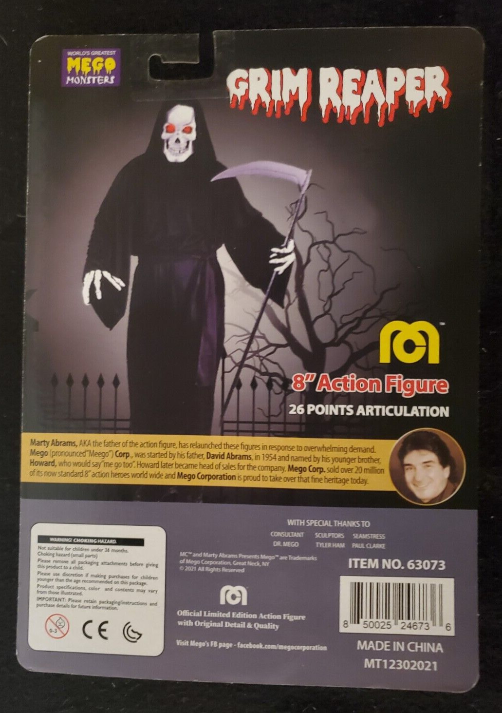Exclusive GRIM REAPER – 8″ MEGO x TOPPS Death Action Figure / 1 of 1,381