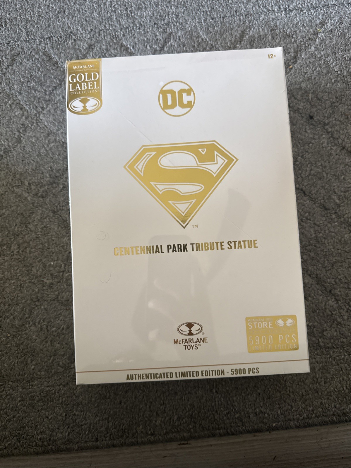 McFarlane Toys 2024 SDCC DC Superman Centennial Park Tribute Statue Gold Label