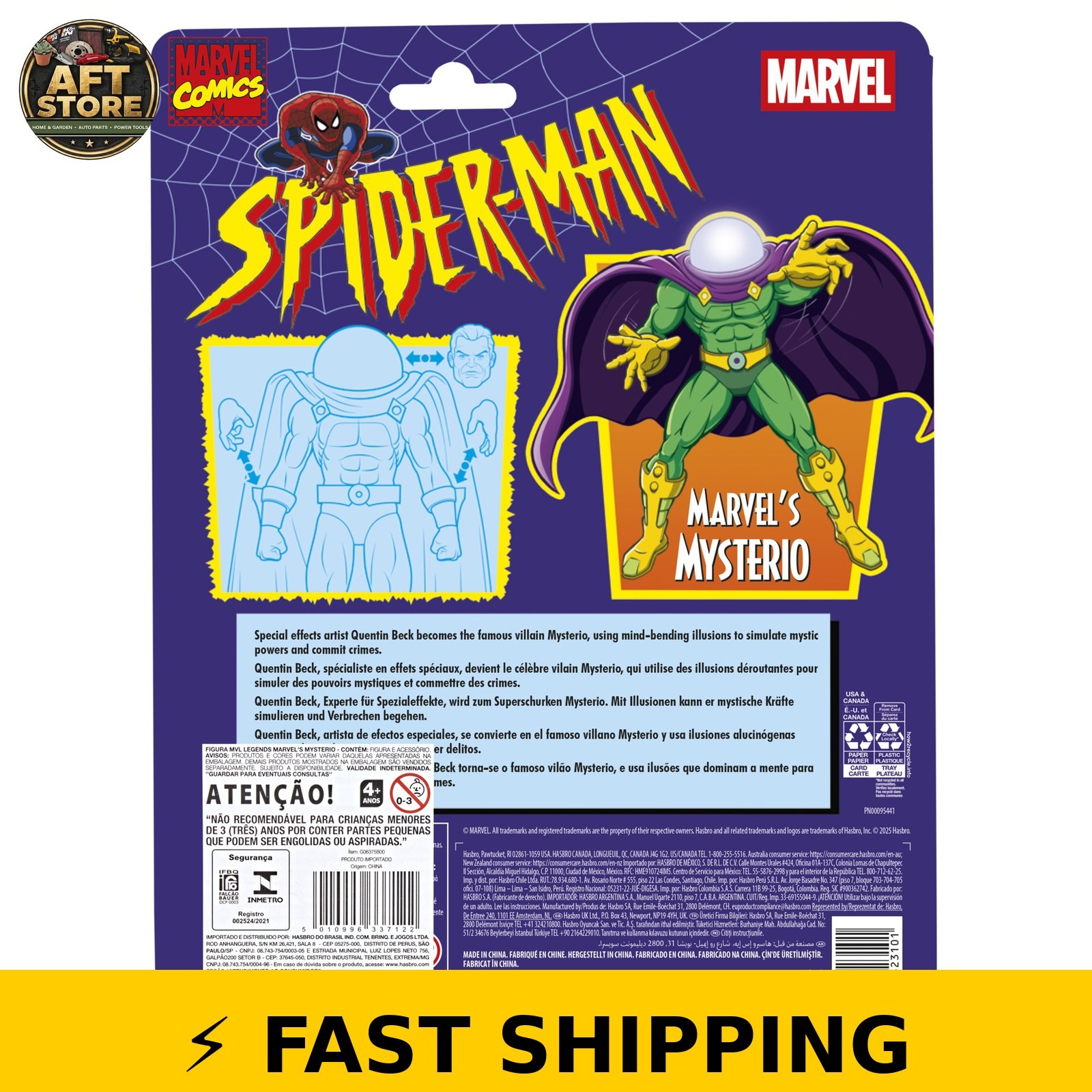Marvel Legends Mysterio Action Figure – Retro Spider-Man Series