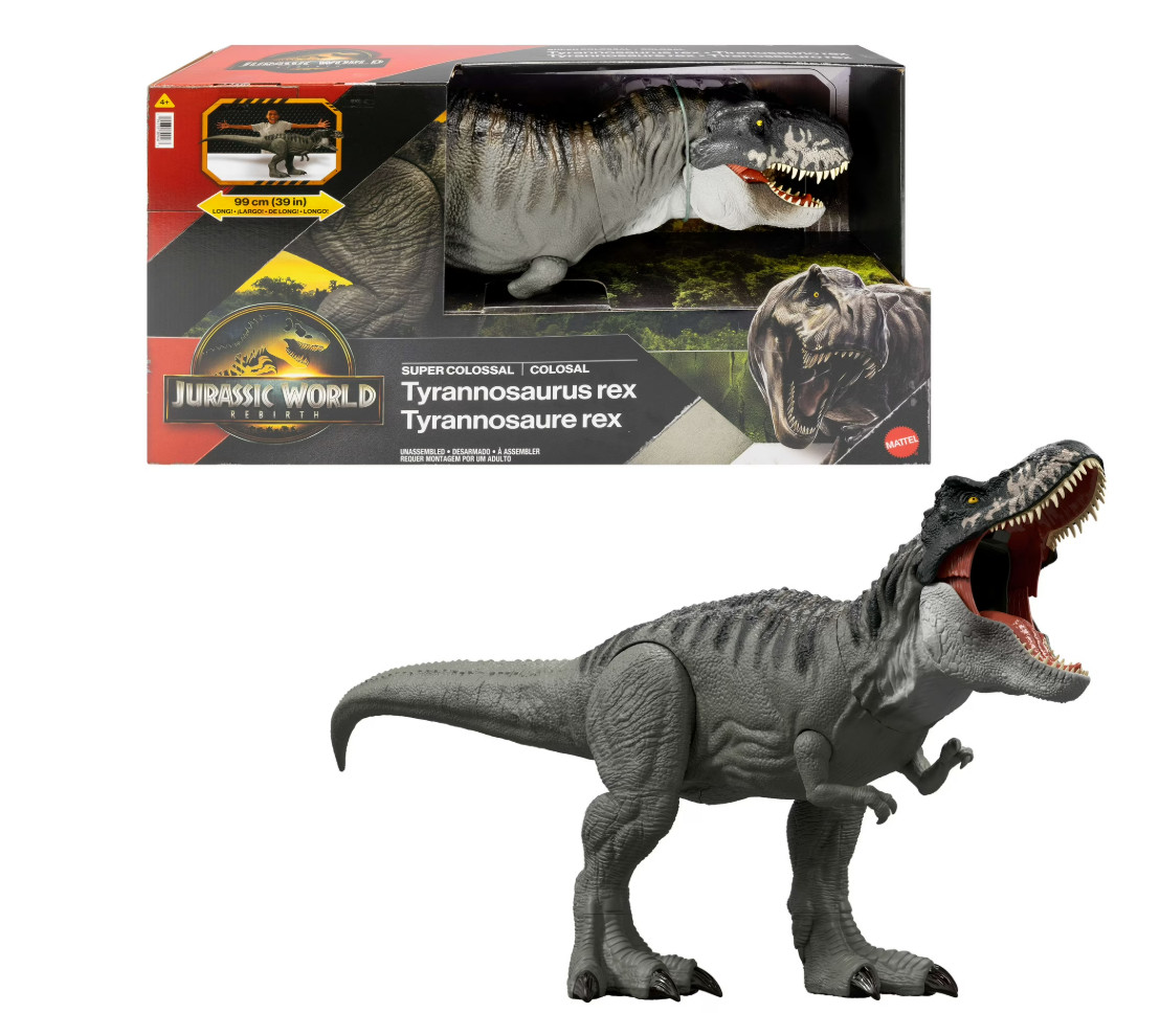 Jurassic World Rebirth Super Colossal Tyrannosaurus Rex Action Figure