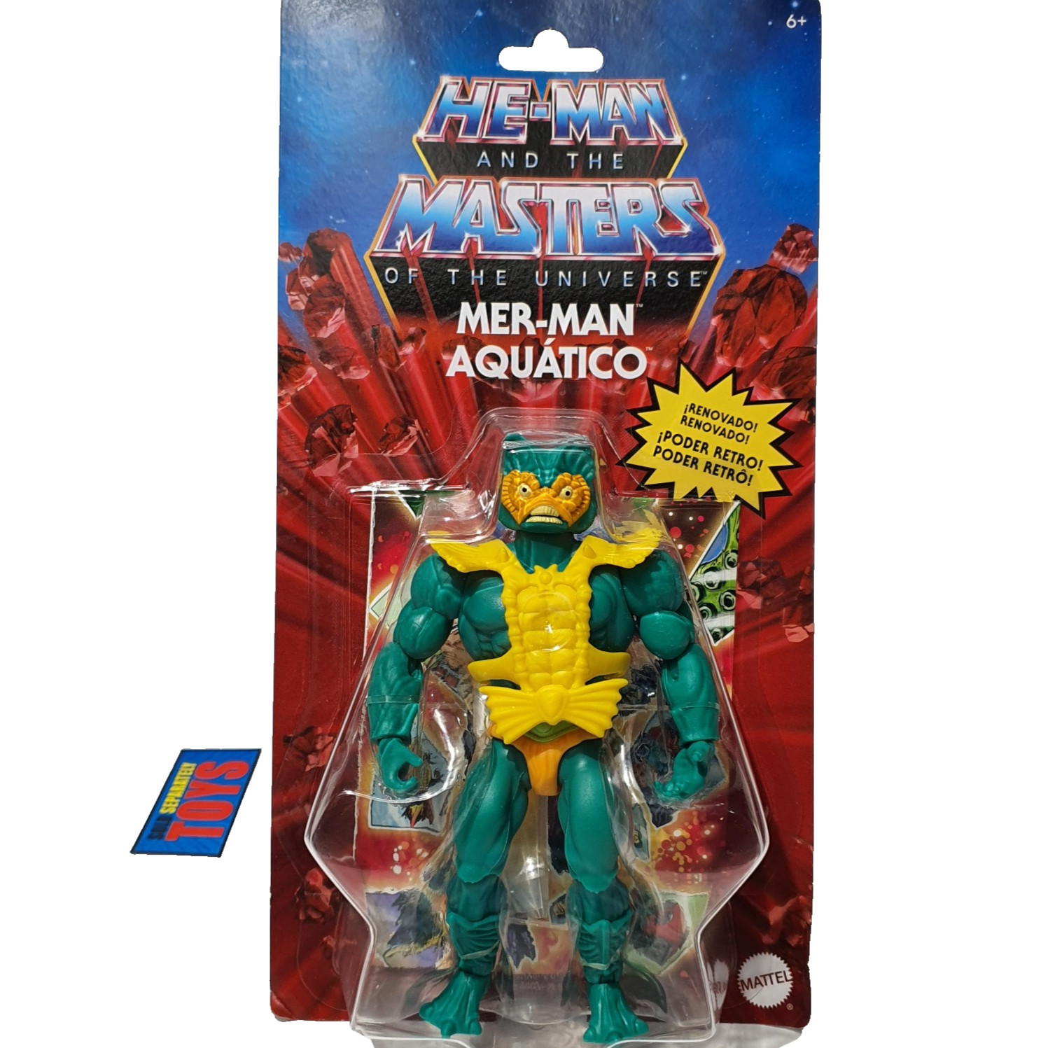 MOTU Origins MER-MAN MOC new DOUBLE LOGO variant rare GNN84 Merman Mer Man