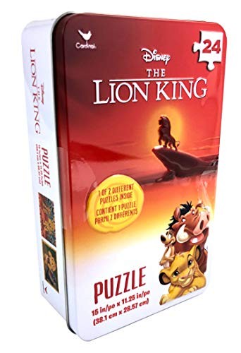 Disney The Lion King 24 Piece Puzzle in Metal Storage Tin – Ages 3 and Up