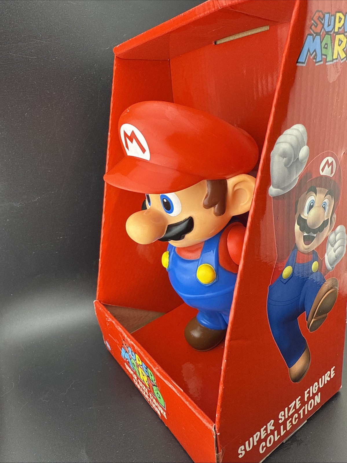 Super Mario 9 Inch Vinyl Super-Size Figure Mario Bros. Brand Series 1 Sealed New