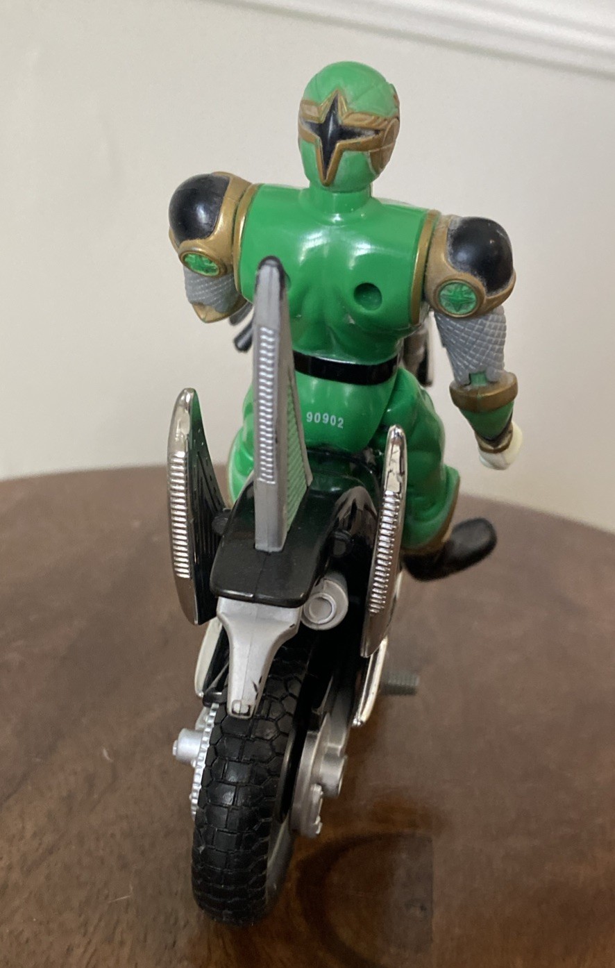 VtgPower Rangers Ninja Storm Green Ranger + Tsunami Cycle Motorcycle Bandai 2002