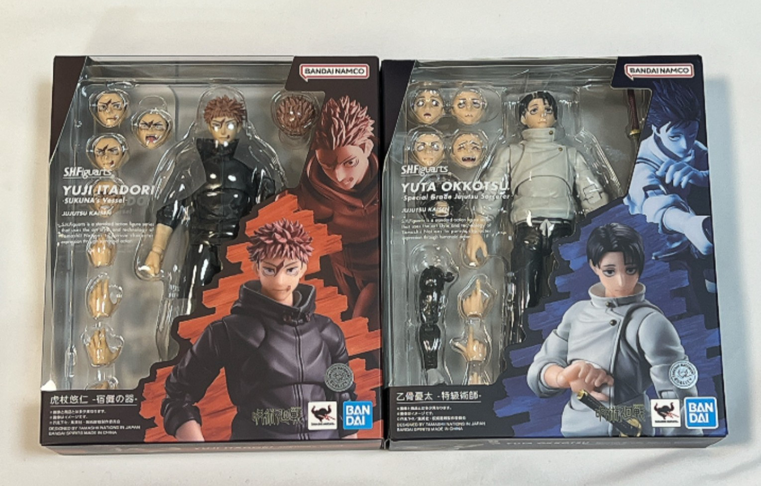 S.H.Figuarts Jujutsu Kaisen Yuji Itadori Sukuna’s Vessel & Yuta Okkotsu SGJS
