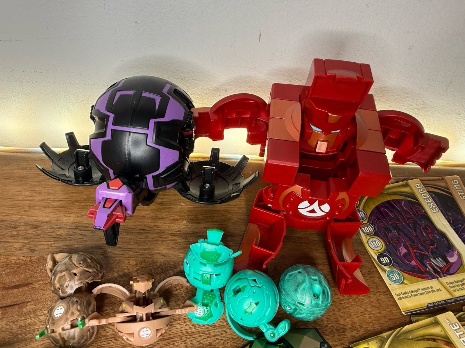 Lot of Bakugan Battle Brawlers Toy Figures Assorted Series With Cards