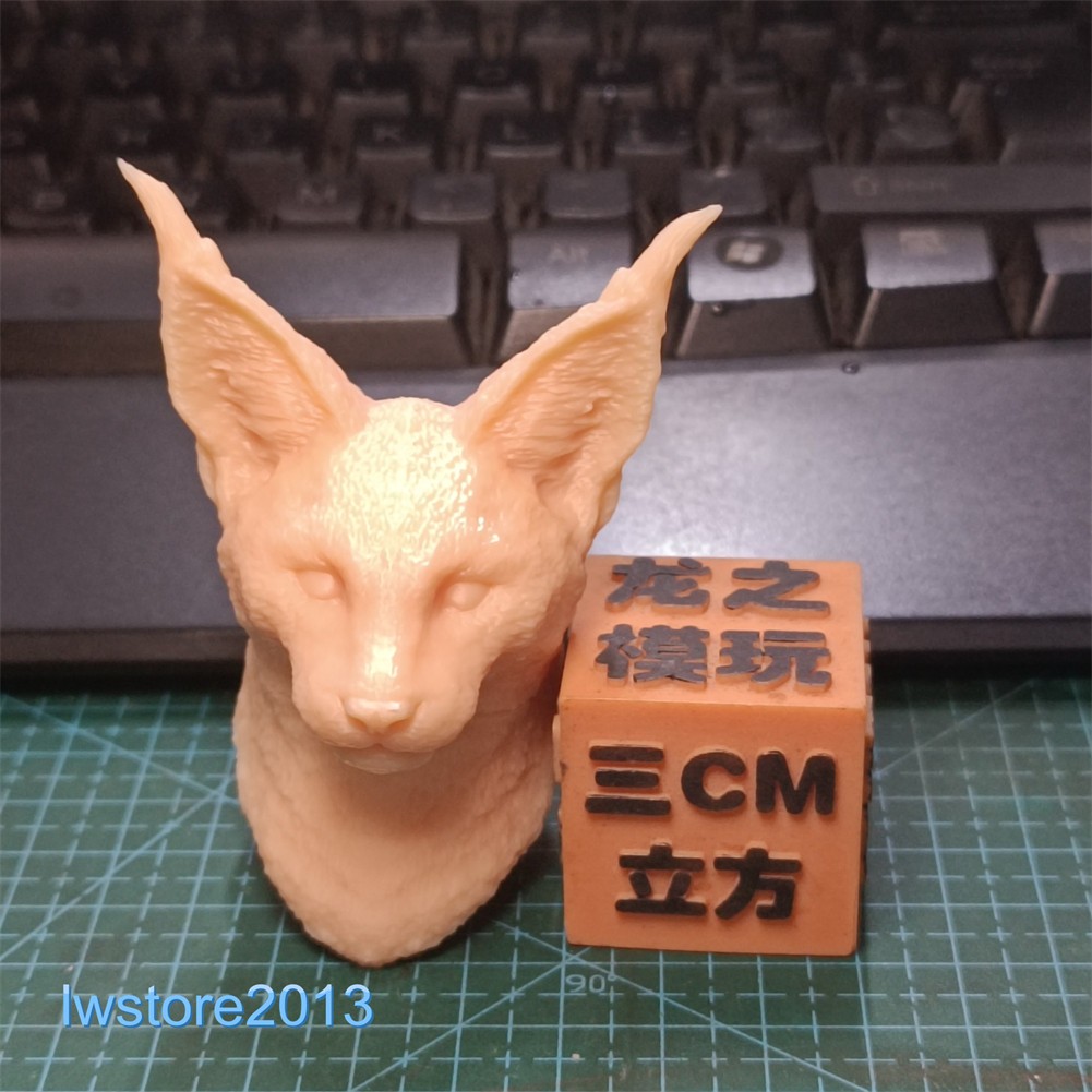 1/6 1/12 1/18 Cat Animal Head Sculpt For 12″ 6″ 3.75″ Male Figure Body A2408Y