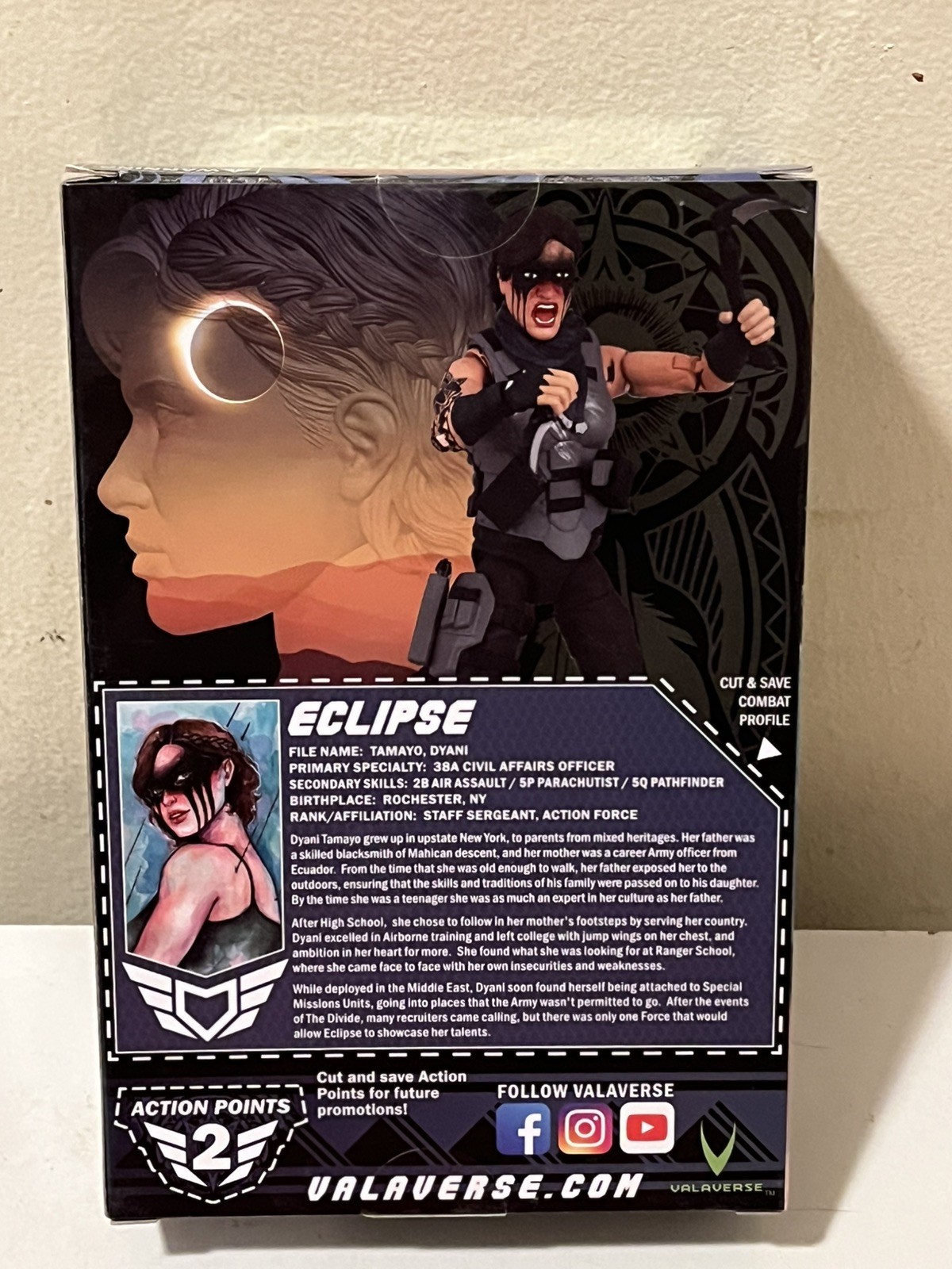 Valaverse Action Force Eclipse Warpath Exclusive Sealed Action Force 6 Inch