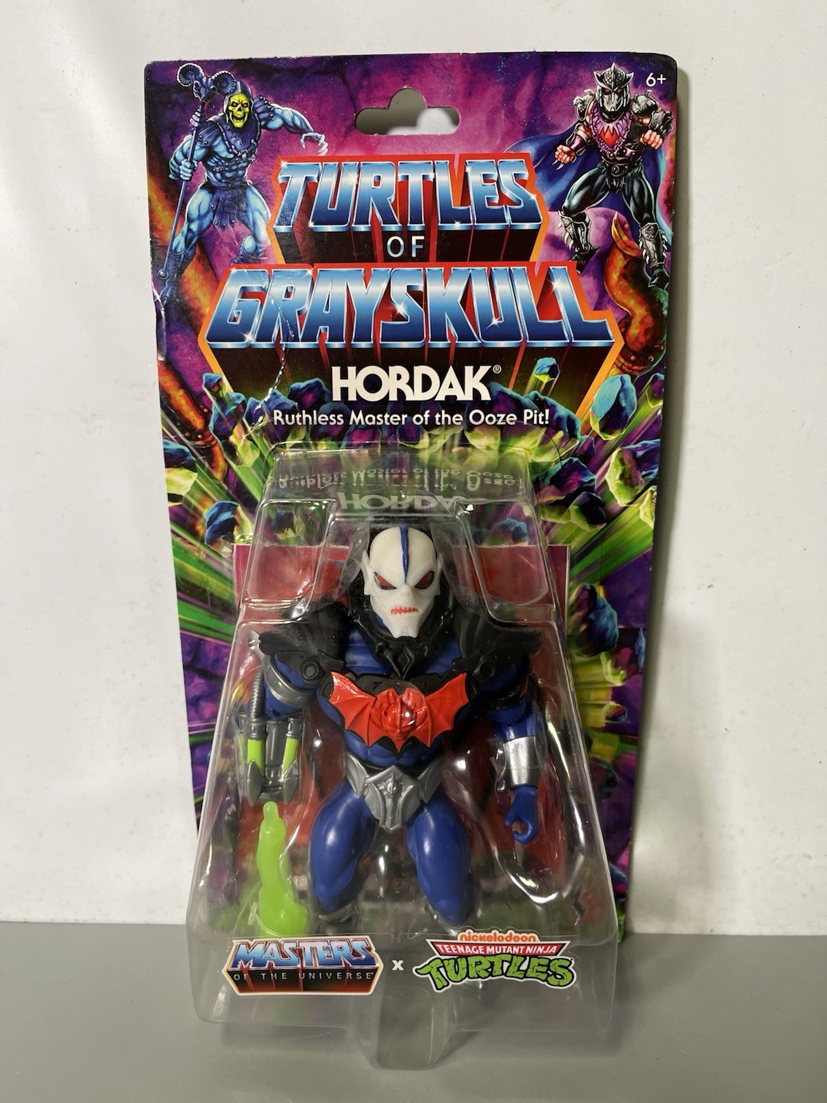 Mattel TMNT x MOTU Turtles Of Grayskull Hordak Carded Action Figure NEW