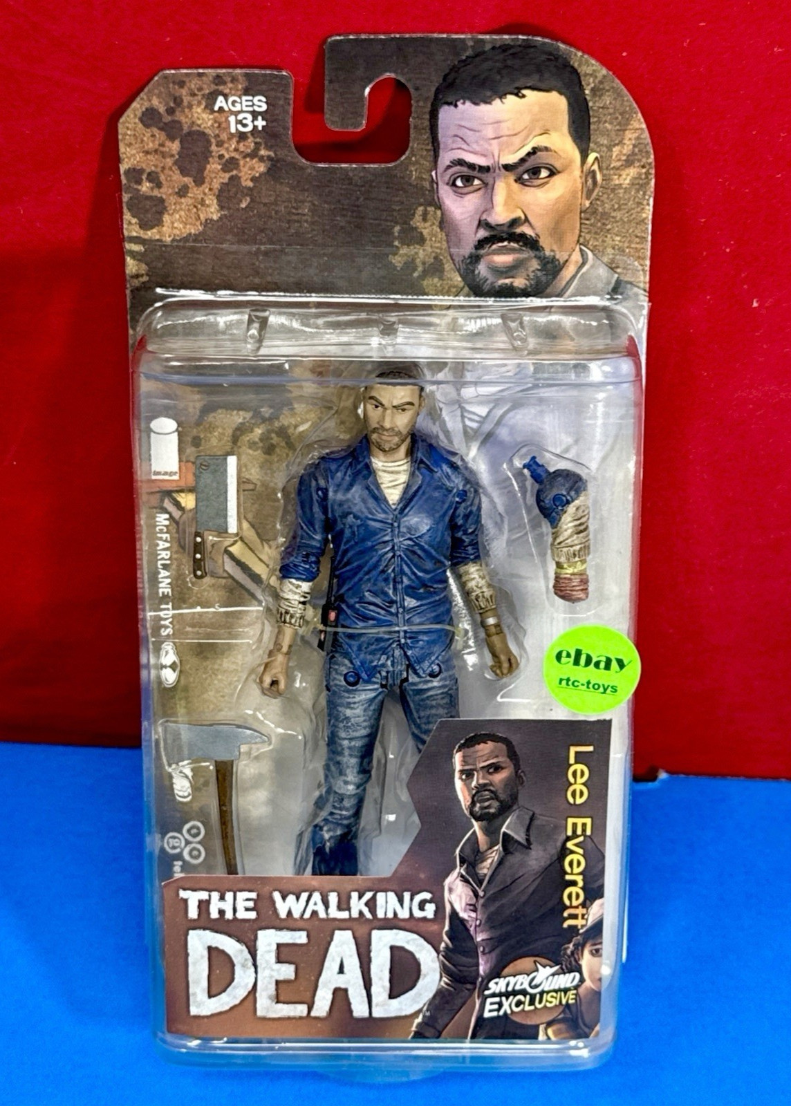 McFarlane Walking Dead Lee Everett Action Figure Color Clean Version Exclusive