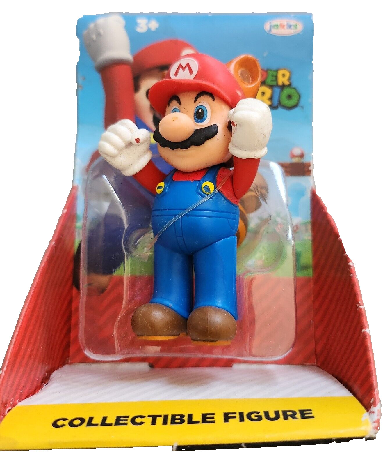 Nintendo Super Mario Raccoon Mario Figure 2020 Jakks 2 1/2″ Collectible
