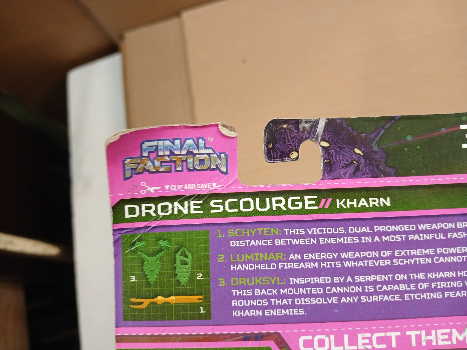 Final Faction 2021 Drone,Decimator,Scourge Pack Lot of 3 Figures & Accessories
