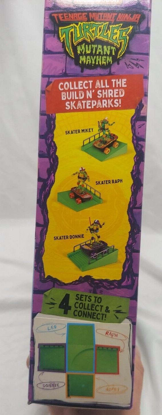Mutant Mayham Leonardo’s Build N’ Shred Skate Park Action Figure Toy TMNT Turtle