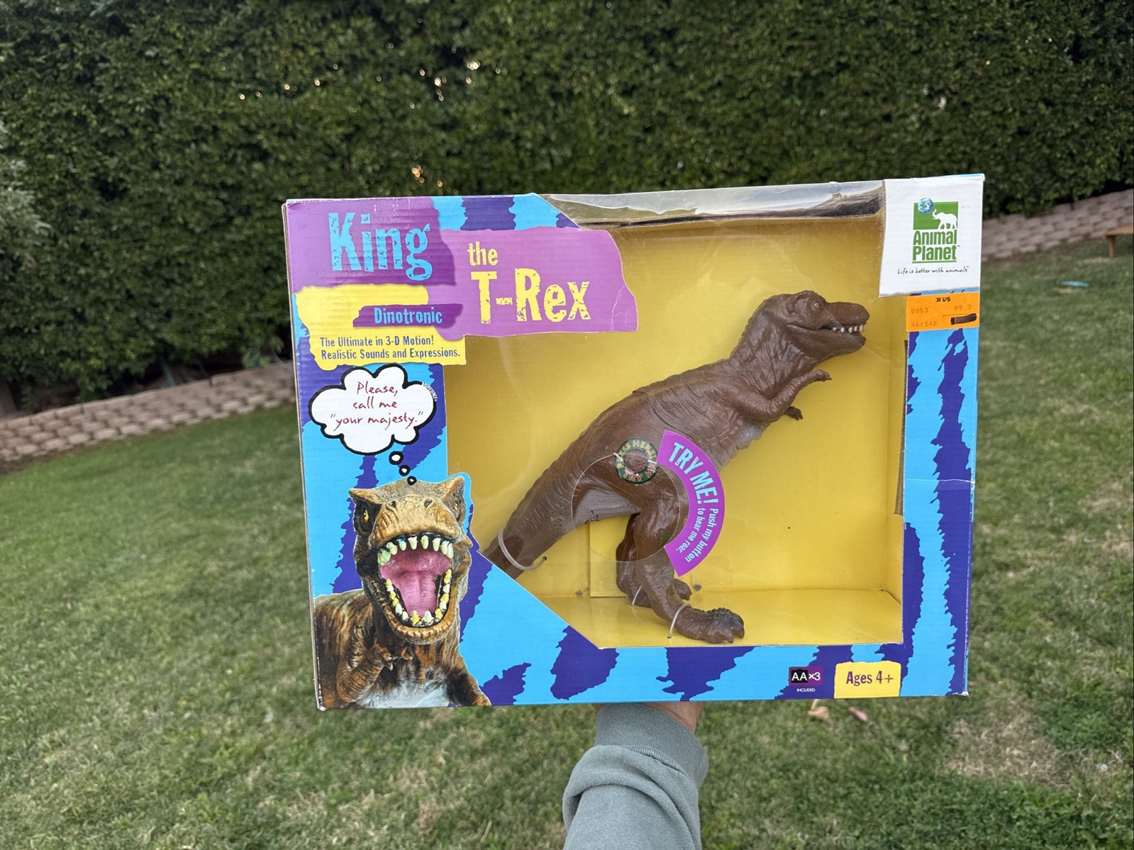 Animal Planet KING the T-Rex DINOTRONIC Wow Wee SEALED Brand New Vintage