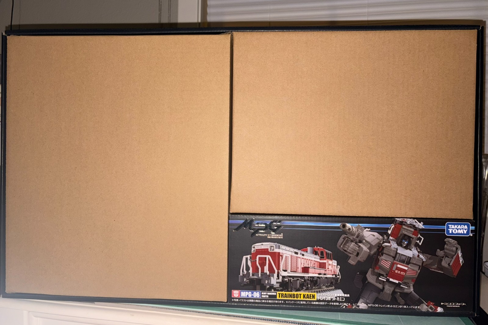 Transformers MPG-06S Trainbot Kaen Takara Tomy, Kaen Figure + Main Box Raiden