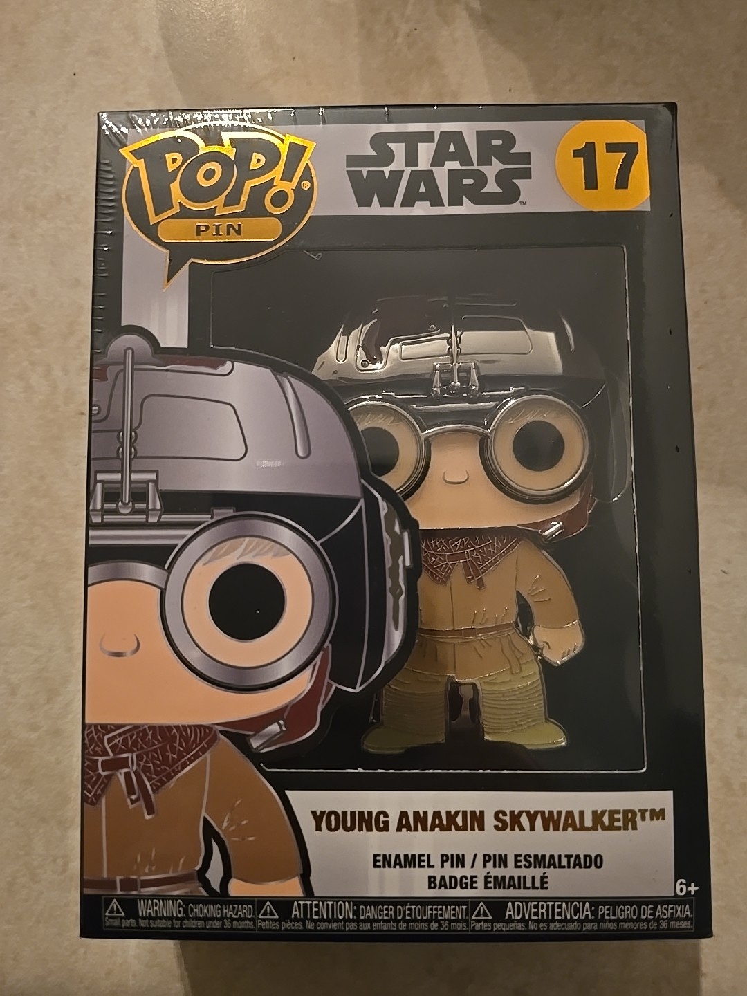 Star Wars Funko Young Anakin Pin Skywalker 17 Enamel Pin New