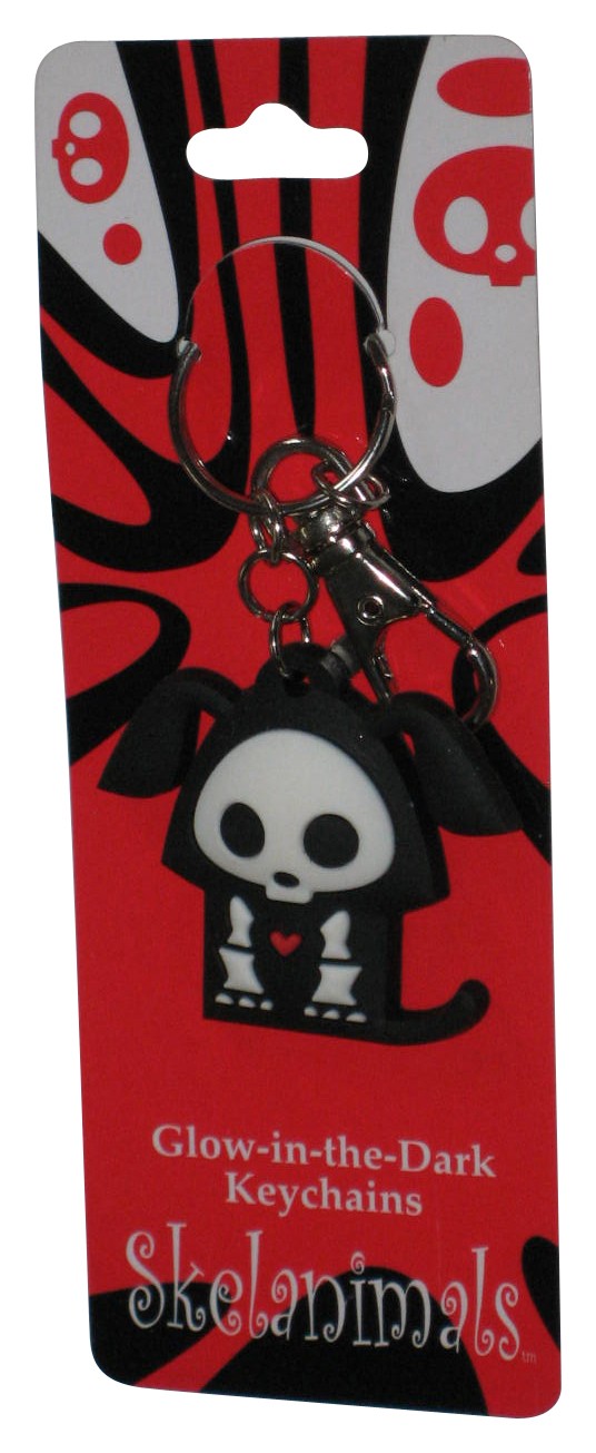 Skelanimals Kit The Cat (2006) Toynami Glow In The Dark Keychain