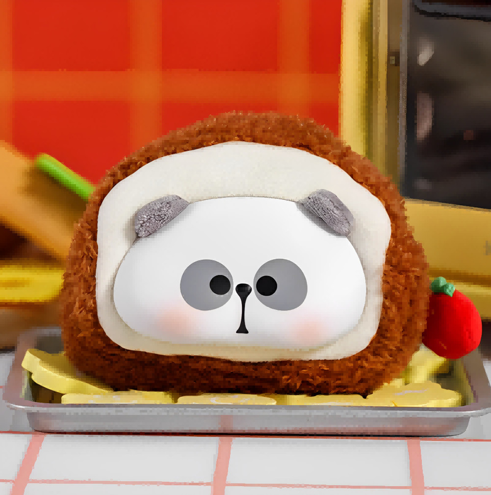 TOYCITY Mr.PA What To Eat Today Series Plush Kit HAPPY TOAST Box Art Kits Gift