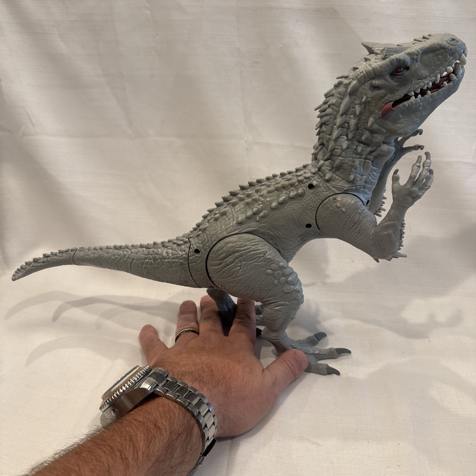 Mattel Jurassic World Indominus Rex Action Figure *WORKING* 2014 Lights & Sounds