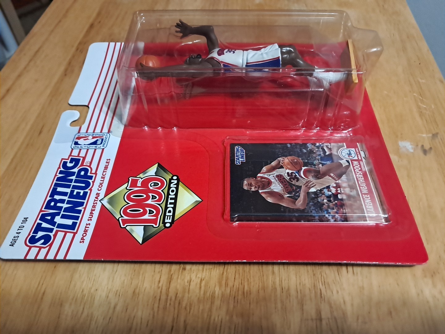 Starting Lineup Clarence Weatherspoon 1995 Edition Sixers NBA Figure