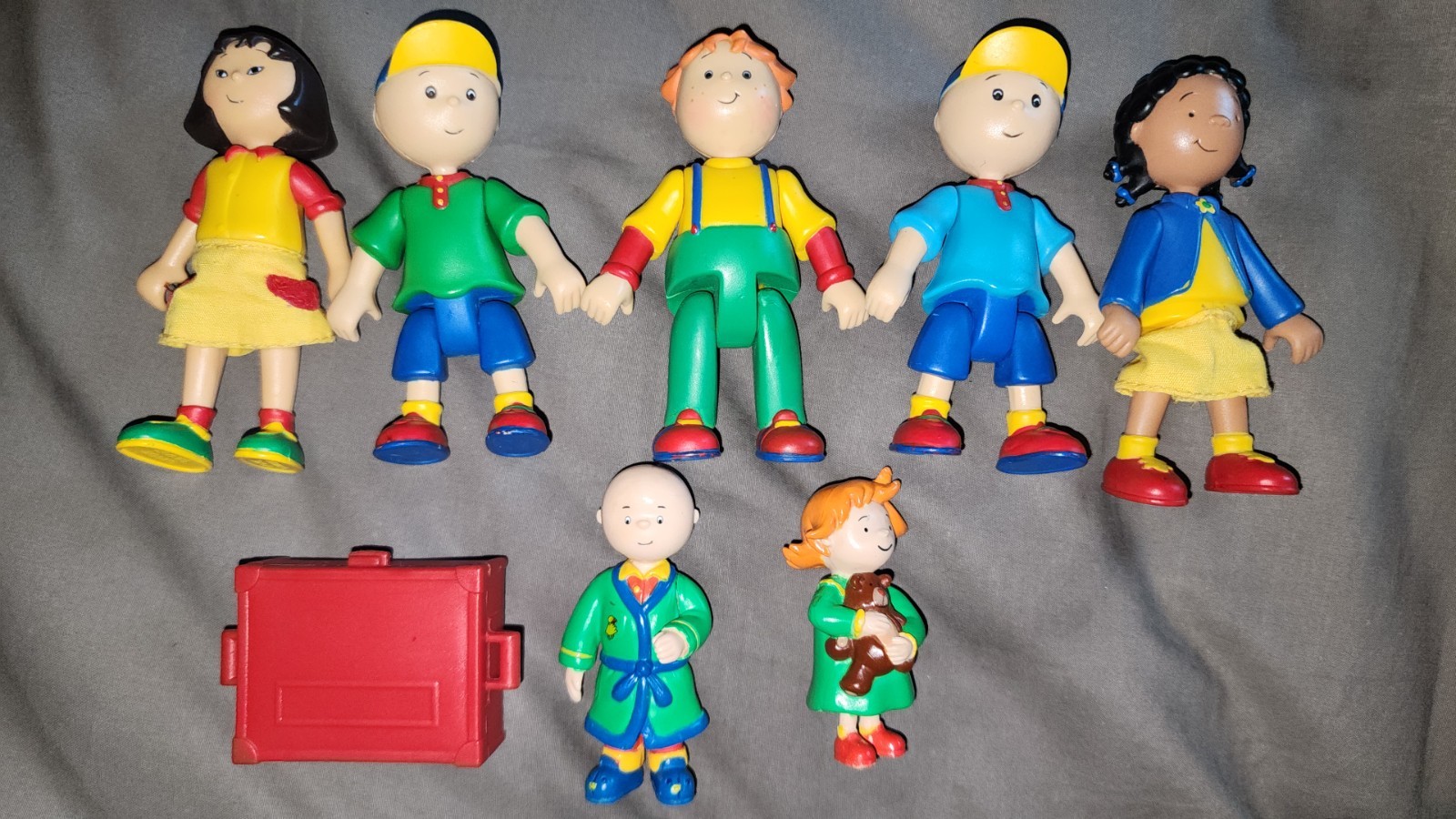 Caillou & Friends Figures 2002 PBS Cinar Irwin Poseable Toys 3.25in
