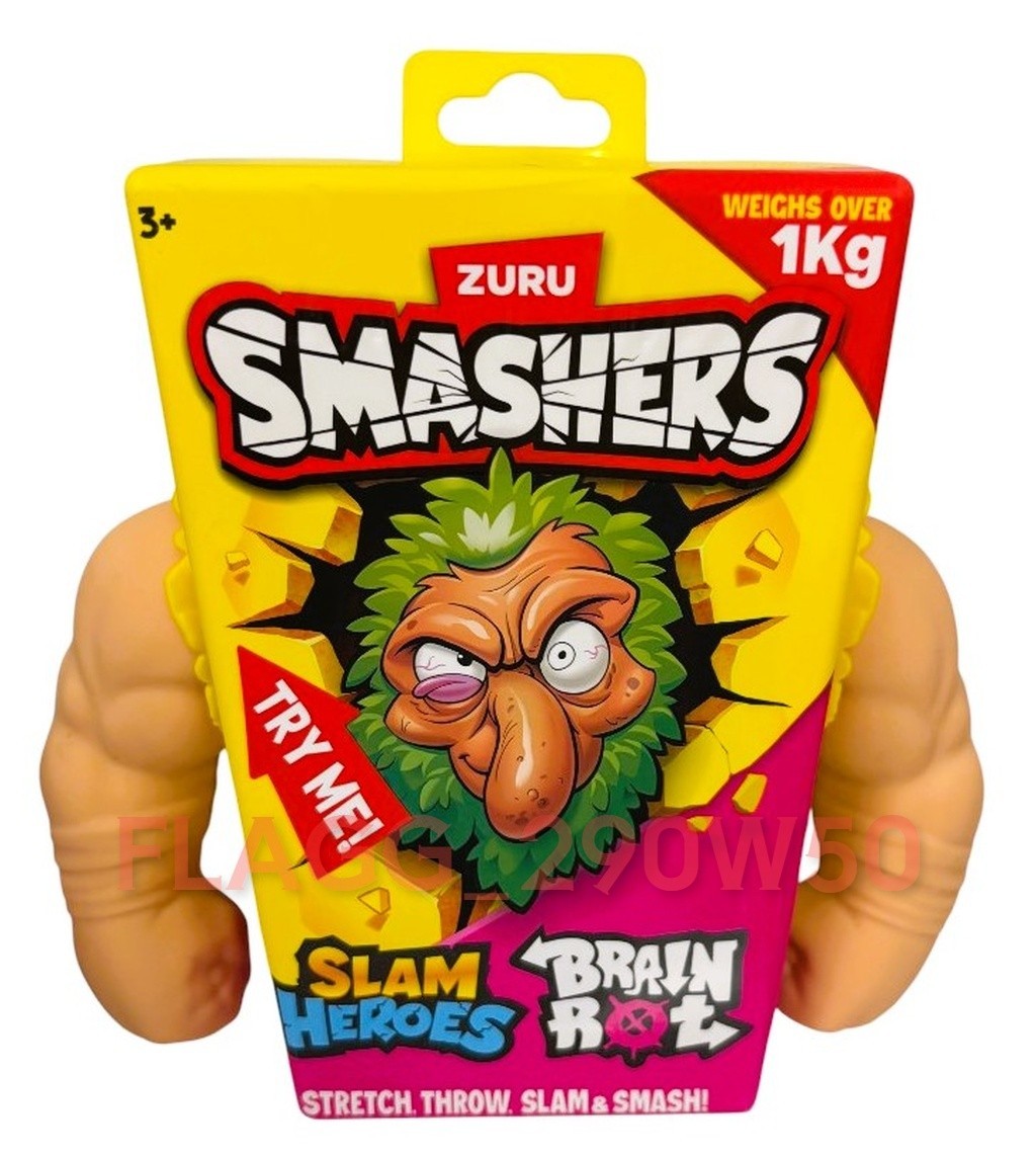 ZURU Slam Heroes BRAIN ROT 7″ Troll Figure Stretch Throw Slam & Smash 2026 New