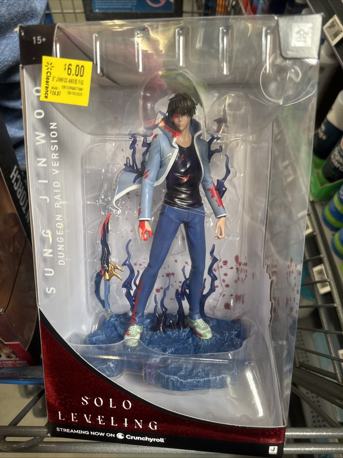 Jazwares Total Anime Figure Solo Leveling Sung Jinwoo Dungeon Raid Version New