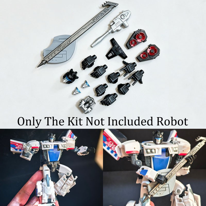 For AOTP Smokescreen IDW Jazz Style Head Hands Weapon Upgrade Kit Accessories