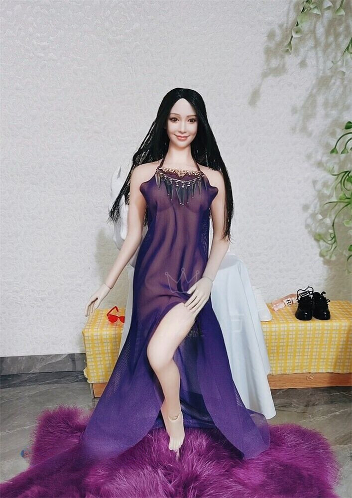 1:6 Scale Purple Skirt Dress Clothes Soldier Toy 12″ Female Action figure Dolls