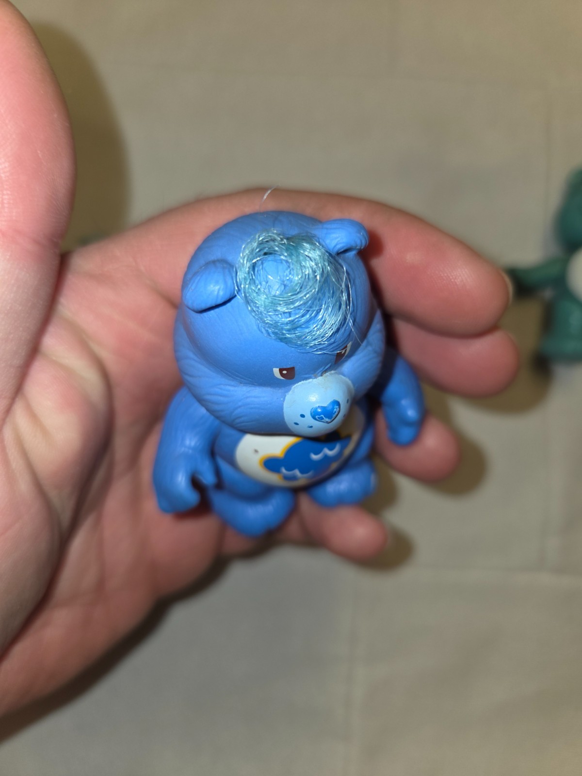 Care Bears PVC Figures 3″ GRUMPY, BEDTIME,WISH Bear 1984 Collectible lot of 4