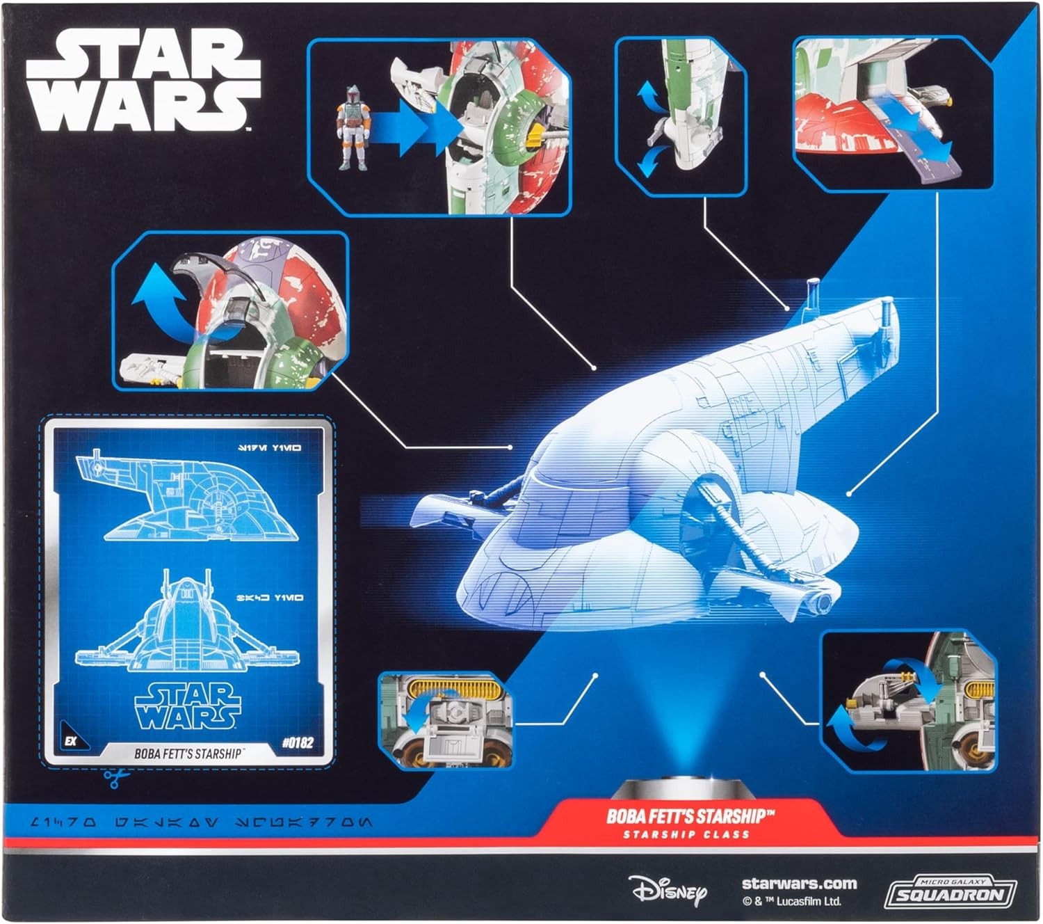 Star Wars Micro Galaxy Squadron Boba Fett’S Starship (Ep 5) – 7-Inch Vehicle wit