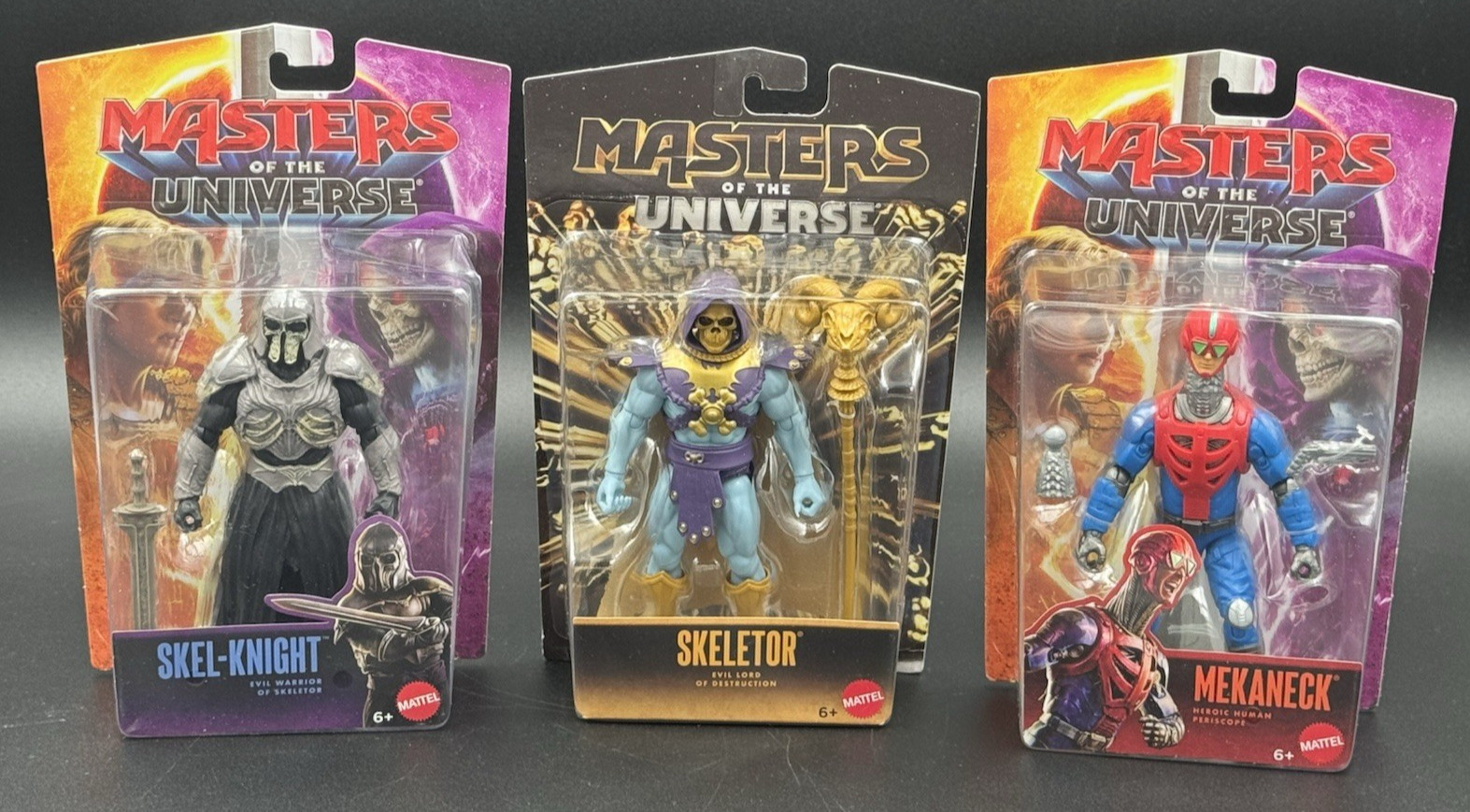 Masters of The Universe 2026 Figure Bundle Gold SKELETOR, MECANECK, SKEL-KNIGHT