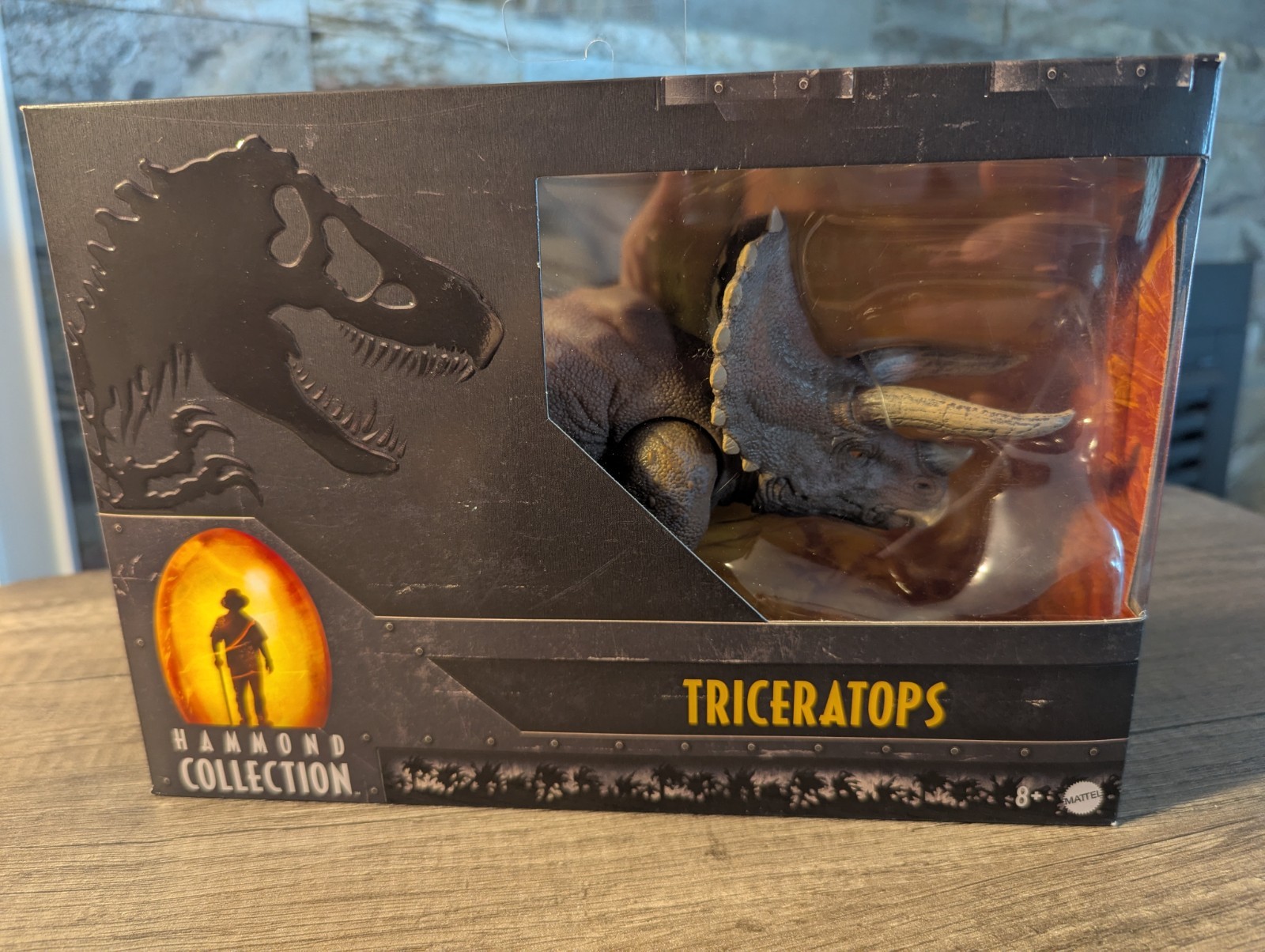Jurassic Park Hammond Collection Triceratops Dinosaur Figure Mattel New