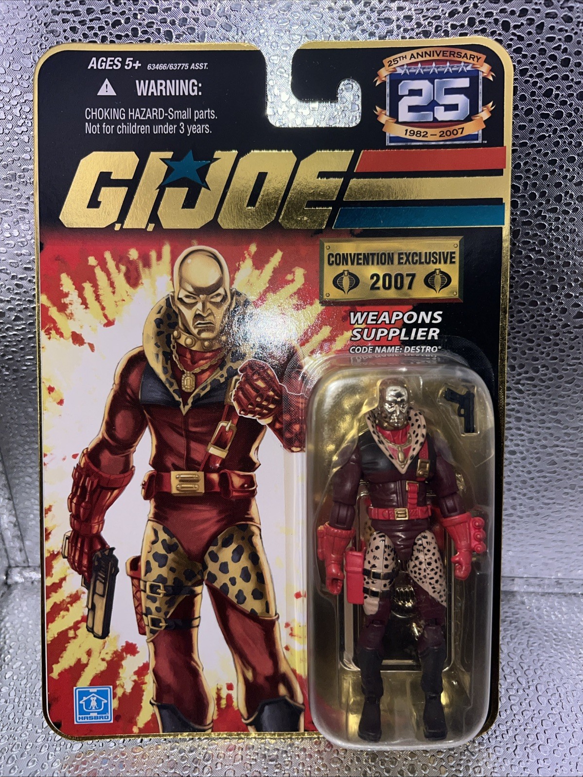 Hasbro Gi Joe 25th Anniversary Gold Destro Action Figure