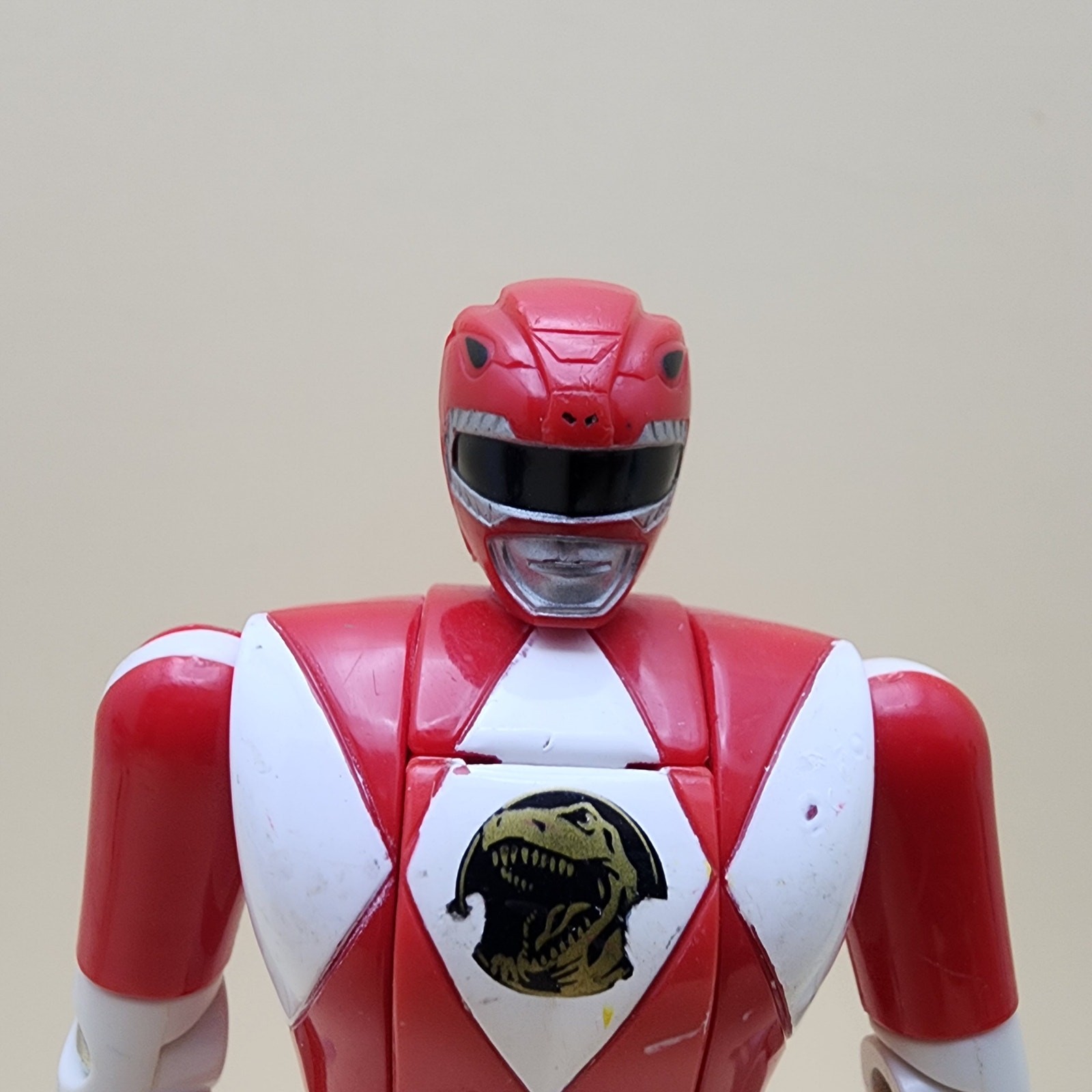 POWER RANGERS MMPR Flip-Heads Lot of 5 RED BLACK BLUE Complete & GREEN PINK Near