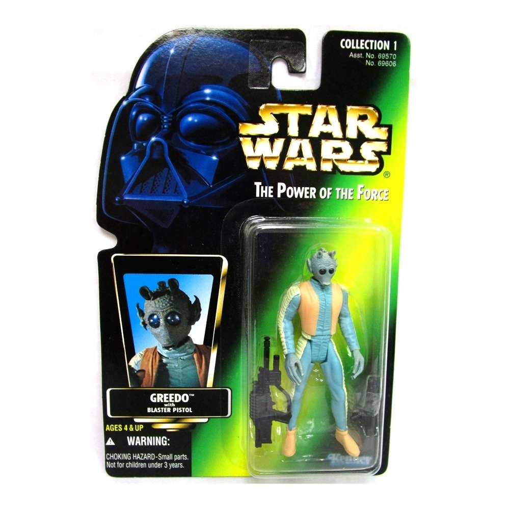 Star Wars Power of the Force POTF Green Card Greedo Action Figure