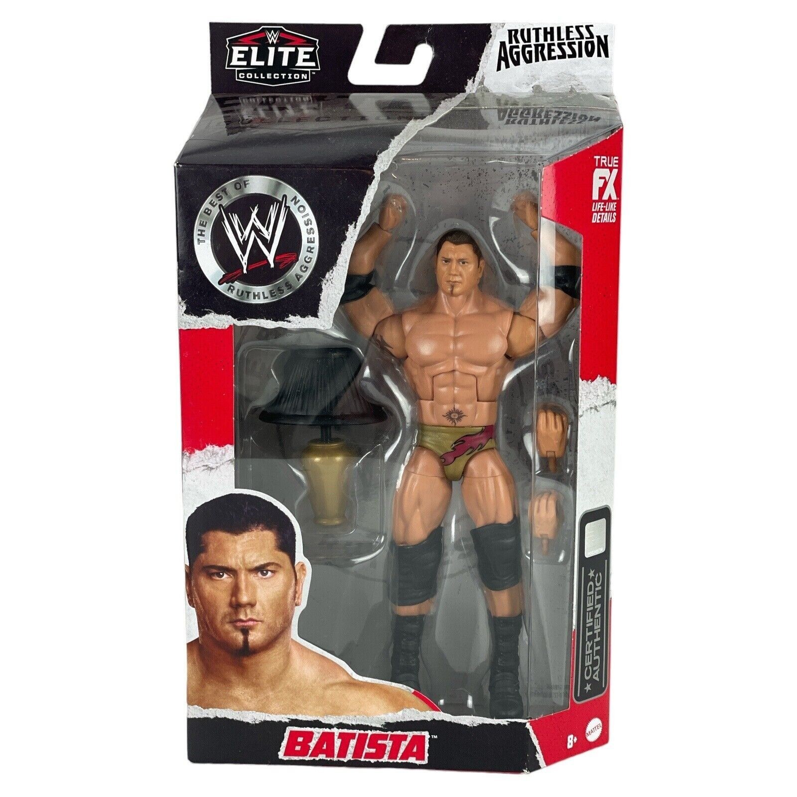 WWE Elite Ruthless Agression Batista 6″ Inch Mattel Wrestling Figure Series 1